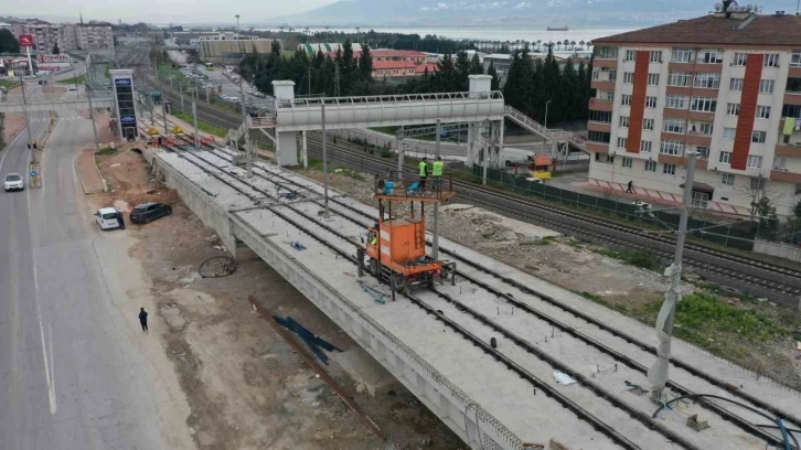 Kuruçeşme’ye uzanacak tramvay hattında ray imalatı tamamlandı
