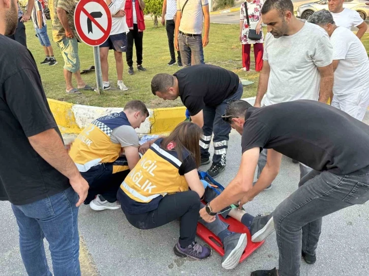 Kuşadası’nda motosiklet kazası: 1 ağır yaralı
