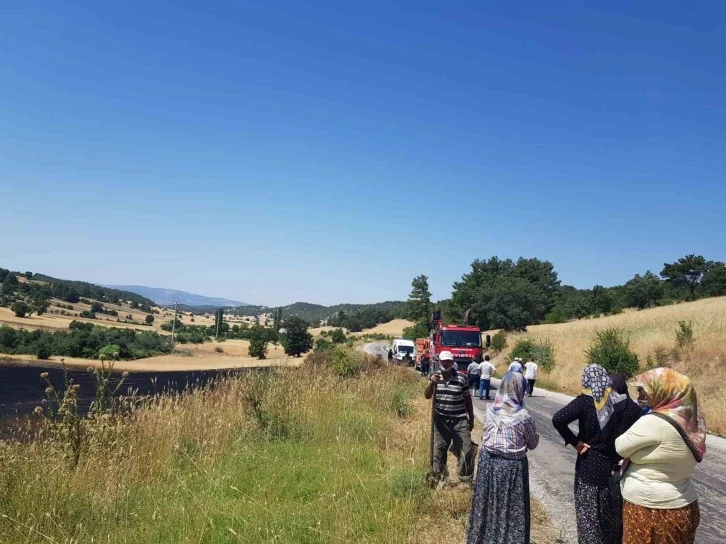 Kütahya’da buğday tarlasında yangın
