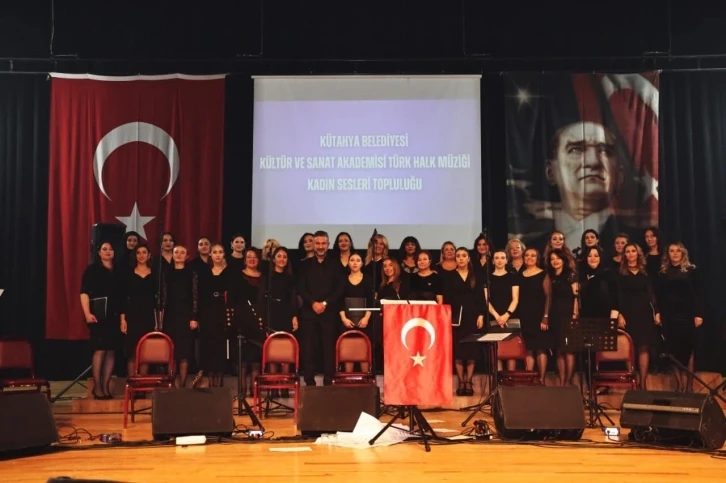 Kütahya’da THM Kadın Sesleri Topluluğu’ndan “Kahramanlık Türküleri” konseri
