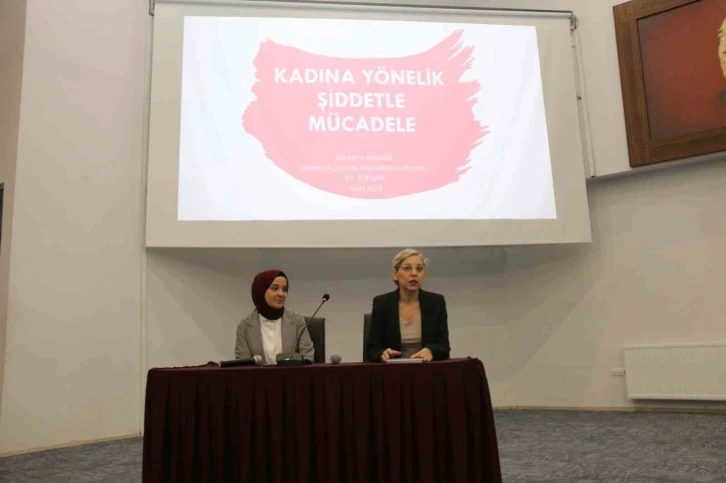 Kütahya’da velilere, "Kadına Yönelik Şiddetle Mücadele” eğitimi
