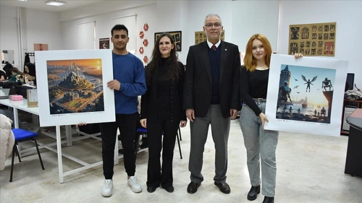 Kütahya Dumlupınar Üniversitesi öğrencileri yapay zeka ile geleceğin şehirlerini tasarlıyor