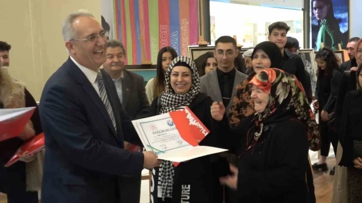 Kütahyalı merhum ressam Muharrem Akyol anısına resim sergisi
