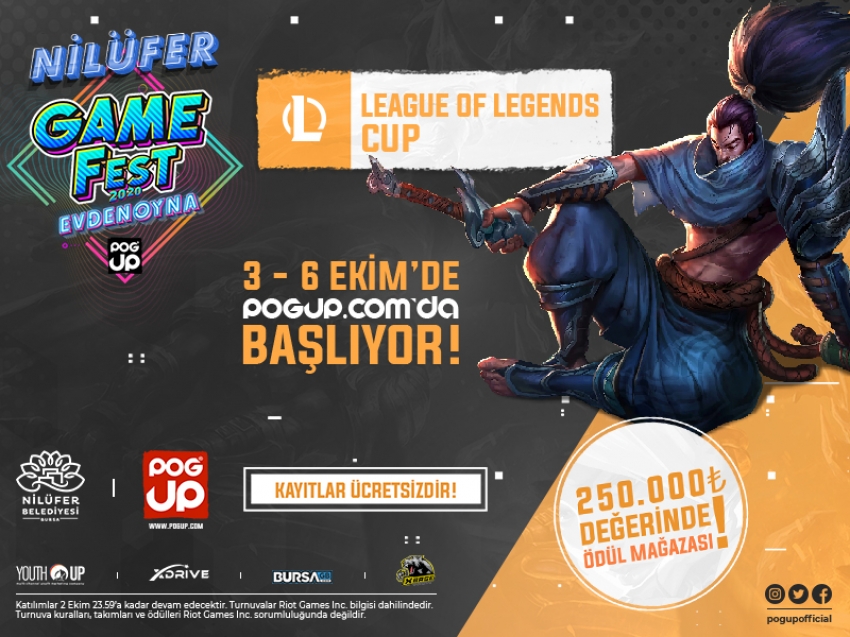 “Nilüfer Gamefest” e-spor tutkunlarını buluşturacak