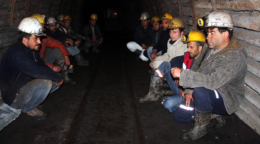 Zonguldak’ta madenciler eylemde