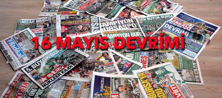 16 Mayıs manşetleri