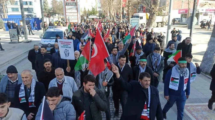 Malatya’da teröre ve İsrail’e lanet yürüyüşü
