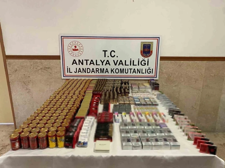 Manavgat’ta bir markete kaçak sigara baskını
