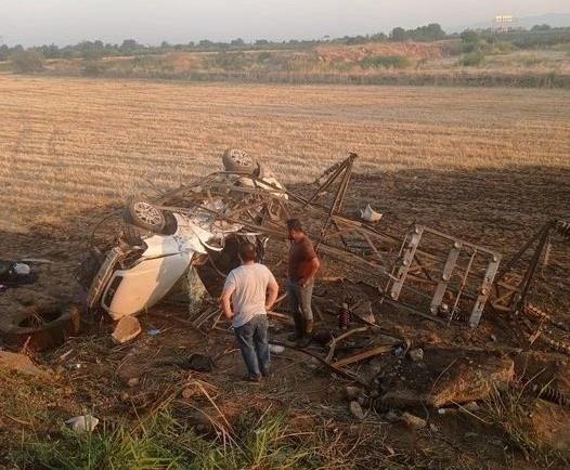 Manisa’da otomobil tarlaya uçtu: 1 ölü
