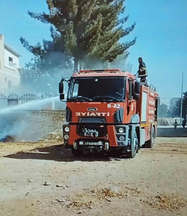 Mardin’de evin bahçesinde çıkan yangın korkuttu
