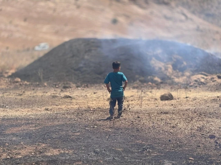 Mardin’de yangının ağır bilançosu havadan görüntülendi
