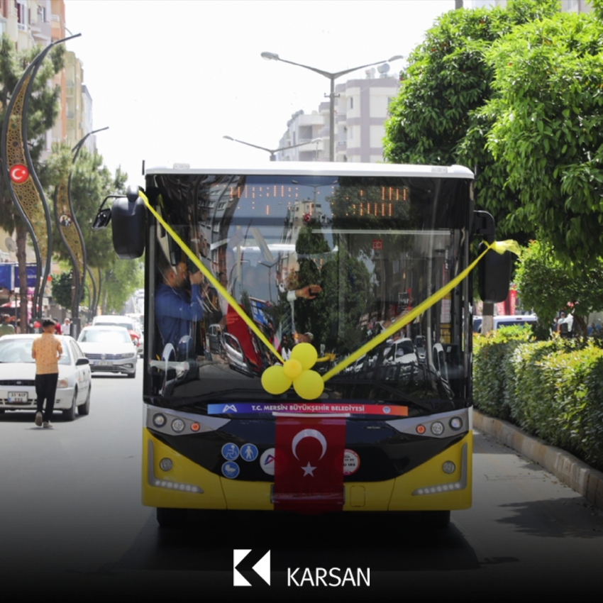 Karsan’dan Mersin Büyükşehir Belediyesi’ne 67 adet 8 metrelik Atak teslimatı!