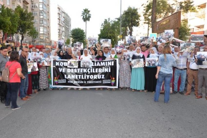 Mersin’de Kobani eylemi