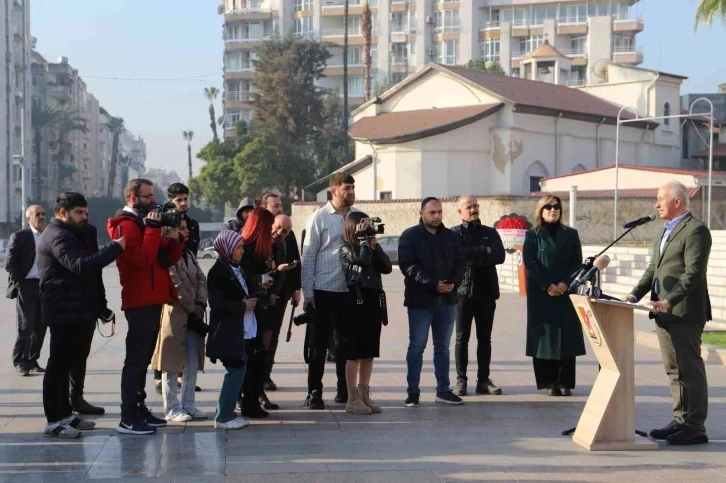 Mersin’de 10 Ocak Çalışan Gazeteciler Günü kutlandı
