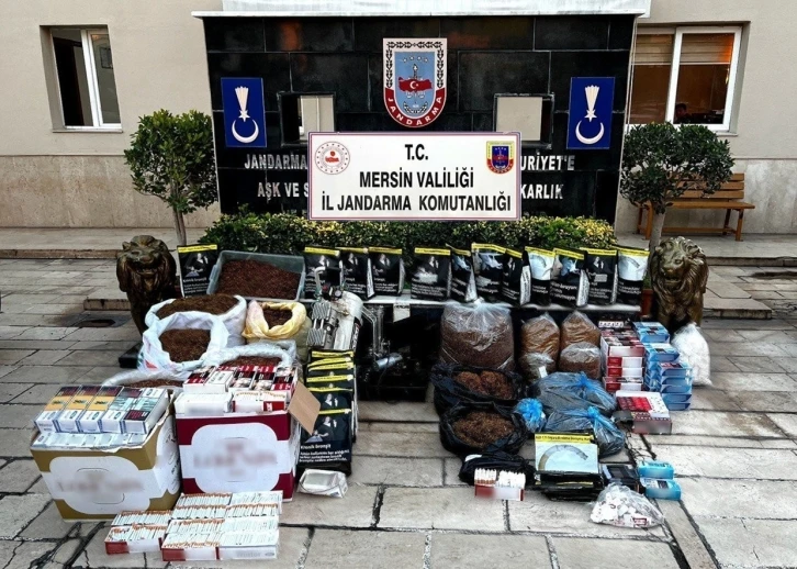 Mersin’de 70 bin kaçak makaron ele geçirildi
