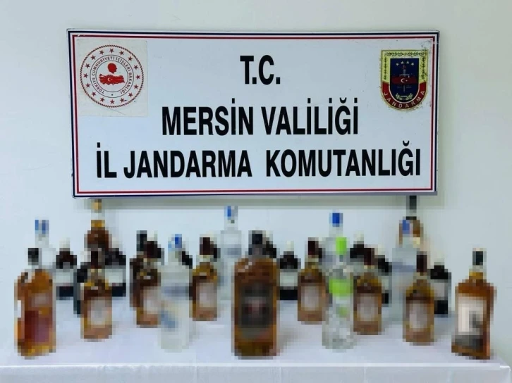 Mersin’de kaçak alkol ticareti yapan 3 şüpheli yakalandı
