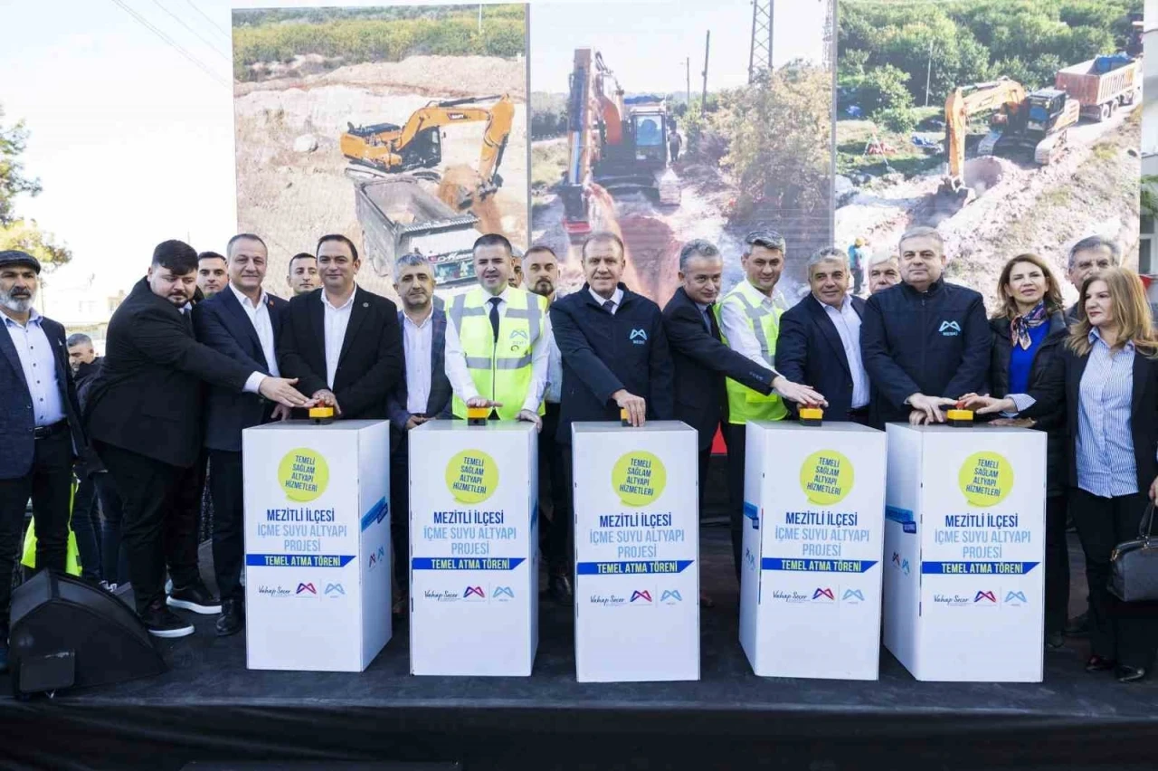 Mezitli İlçesi İçme Suyu Altyapı Projesi’nin temeli atıldı
