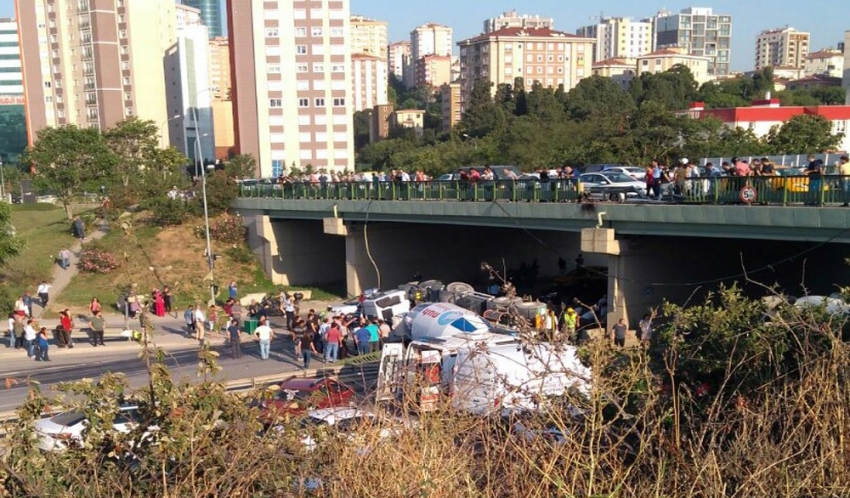 Beton mikseri dehşeti: 1 ölü, 7 yaralı