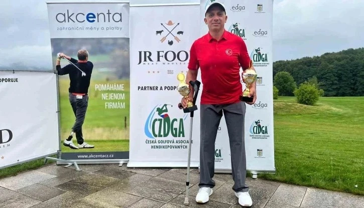 Milli golfçü Mehmet Kazan, Uluslararası Çek Cumhuriyeti Strokeplay şampiyonu oldu