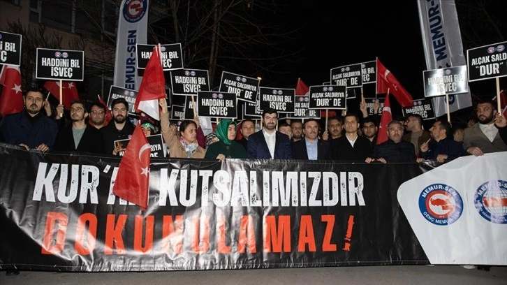 MTTB ve Genç Memur-Sen İsveç'te Kur'an-ı Kerim yakılmasını protesto etti