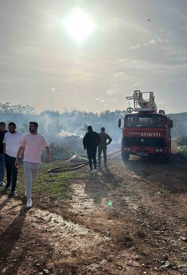 Muğla’da makilik yangını
