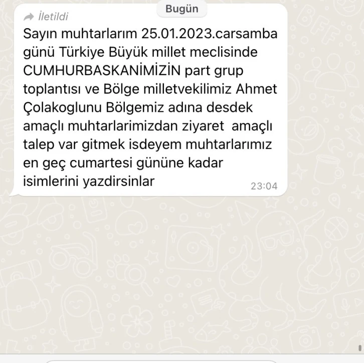 Muhtarların otobüslerle Ankara’ya taşınmasına tepki
