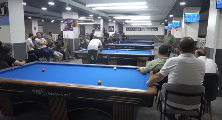 Muş’ta düzenlenen bilardo turnuvasında şampiyonlar belli oldu
