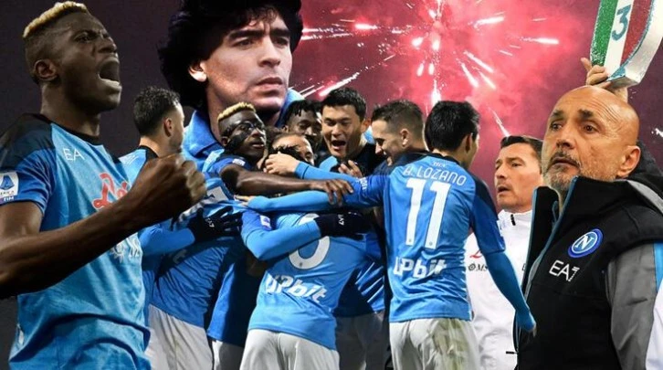 Napoli'nin 33 yıllık hasreti sona erdi! Taraftarlar sokaklara döküldü...