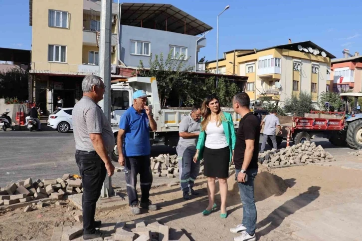 Nazilli İstiklal Mahallesi ASM çevresinde yollar yenileniyor
