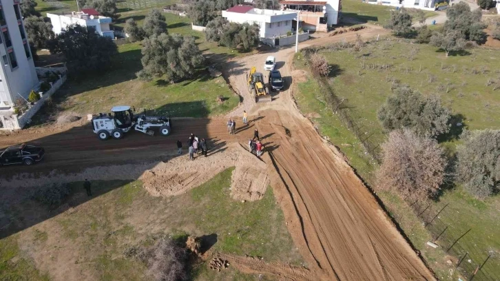 Nazilli Pınarbaşı’nda yol çalışmaları sürüyor
