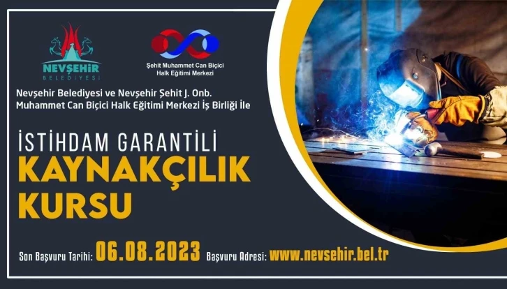 Nevşehir’de istihdam garantili kurs açılacak
