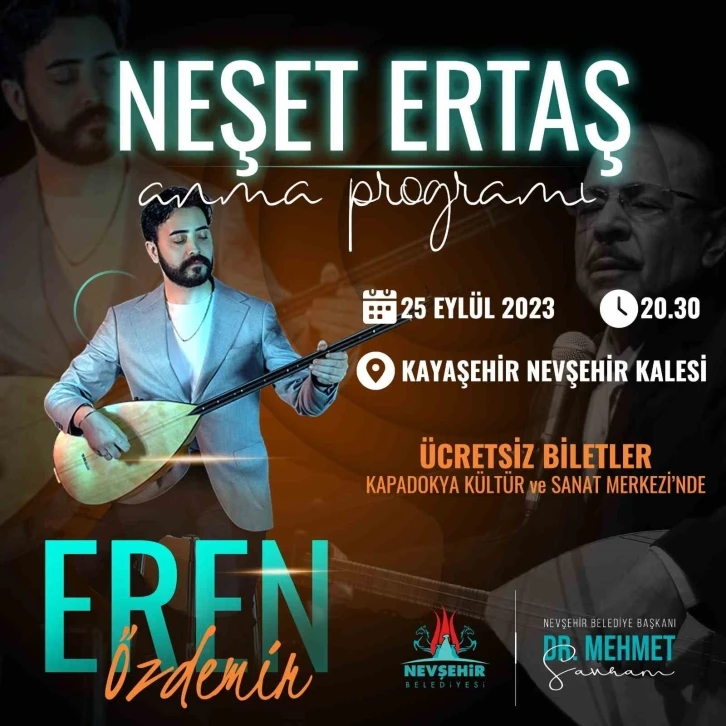 Nevşehir Kalesinde Neşet Ertaş gecesi
