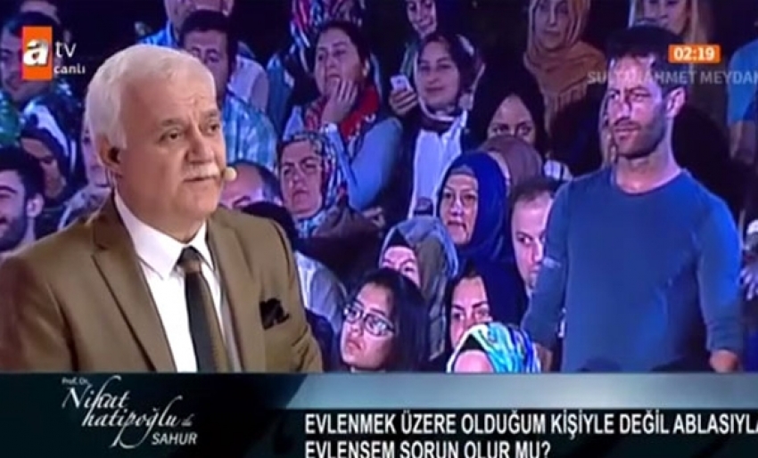 Nihat Hatipoğlu'nu kızdıran soru!