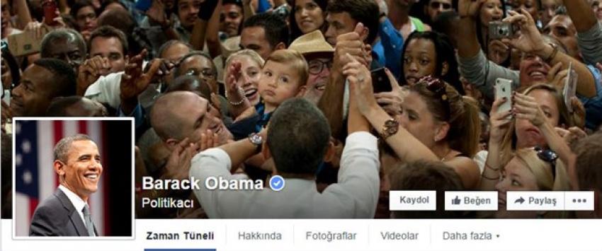 Obama artık Facebook'ta