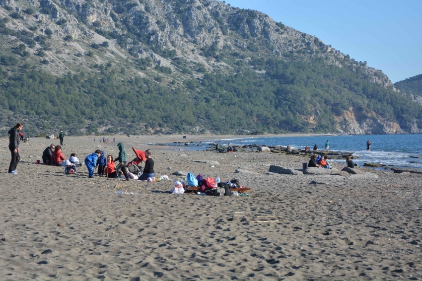 Ocak ayında güneşli hava keyfi