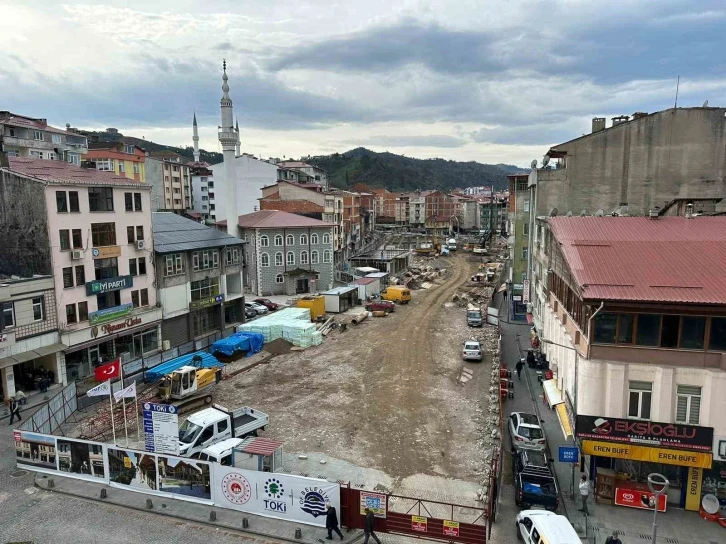 Of Sulaklı Mahallesi Kentsel Dönüşüm Projesi’nde inşaat çalışmaları sürüyor
