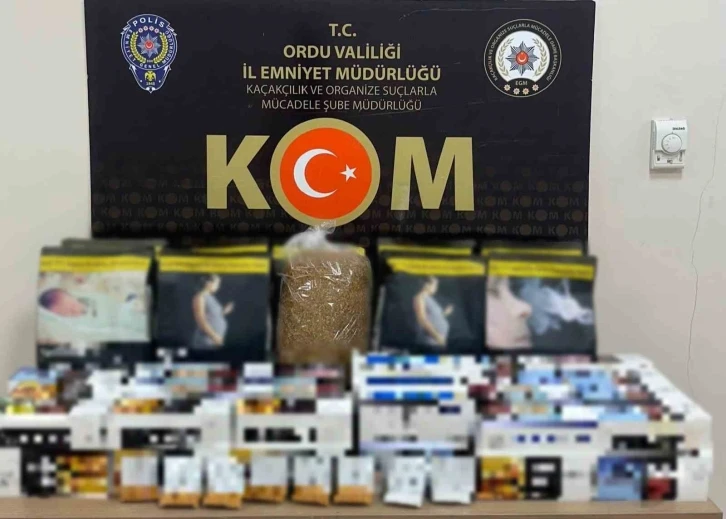 Ordu’da kaçak tütün mamulleri operasyonu
