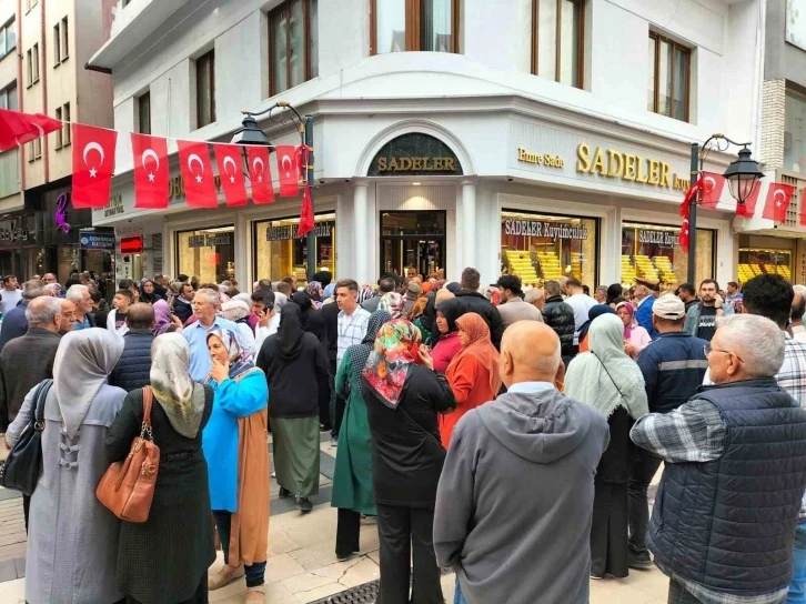 Ordu’da kuyumcudaki izdiham olayı
