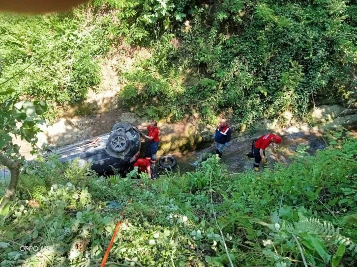 Ordu’da otomobil uçuruma yuvarlandı: 1 ölü
