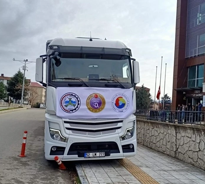 Ordu, deprem bölgeleri için seferber oldu
