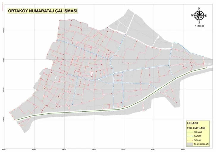 Ortaköy’de ‘Küme Evleri’ne numarataj çalışması
