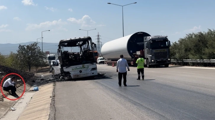 Bursa'da otobüs yangını: 41 yolcu tahliye edildi