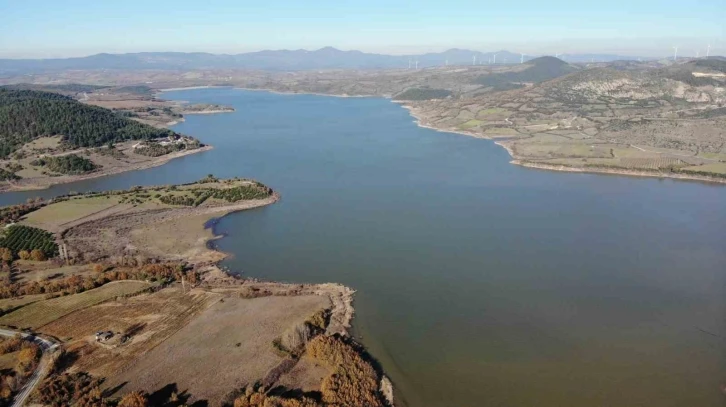 Bayramiç Barajı’nda yüzde 8 olan su seviyesi yüzde 68’e ulaştı