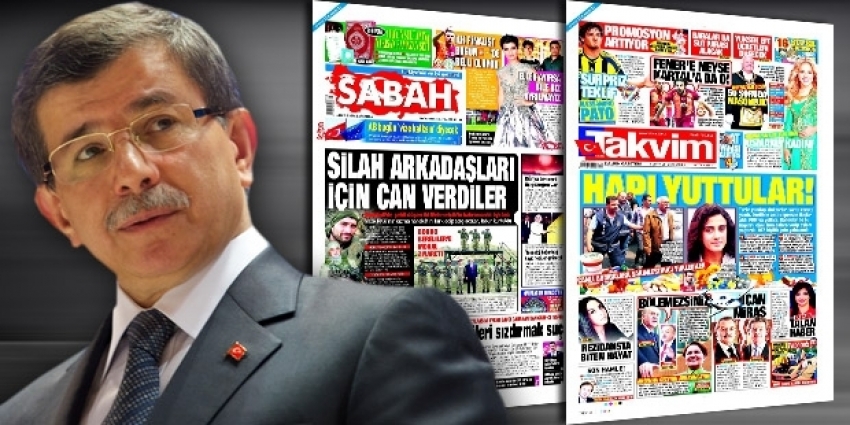 Sabah ve Takvim'de Davutoğlu sansürü!