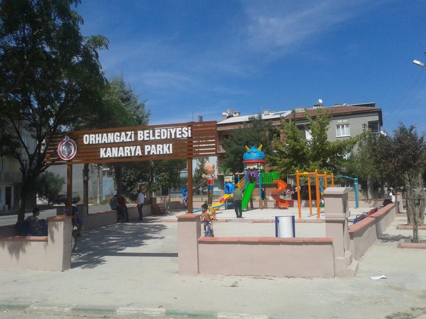 Orhangazi'de park çalışmaları son sürat devam ediyor