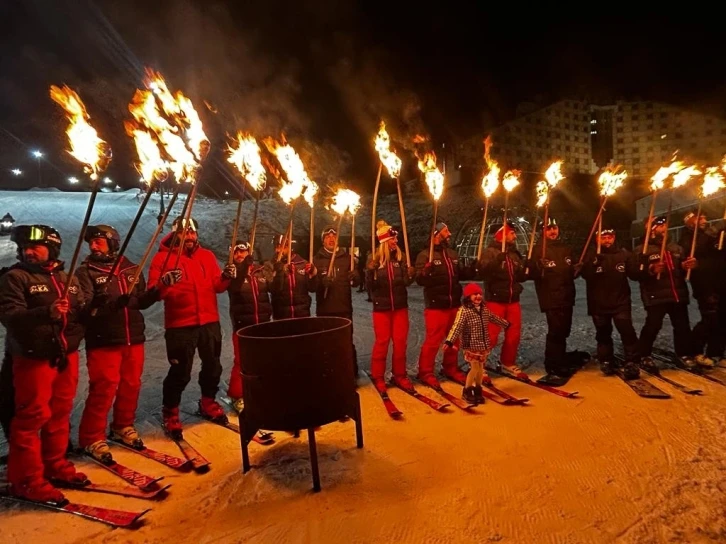 Palandöken’de yılbaşı coşkusu
