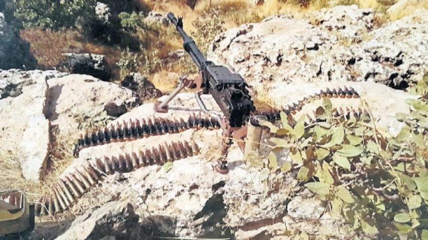 PKK mezarlığında ağır silah bulundu