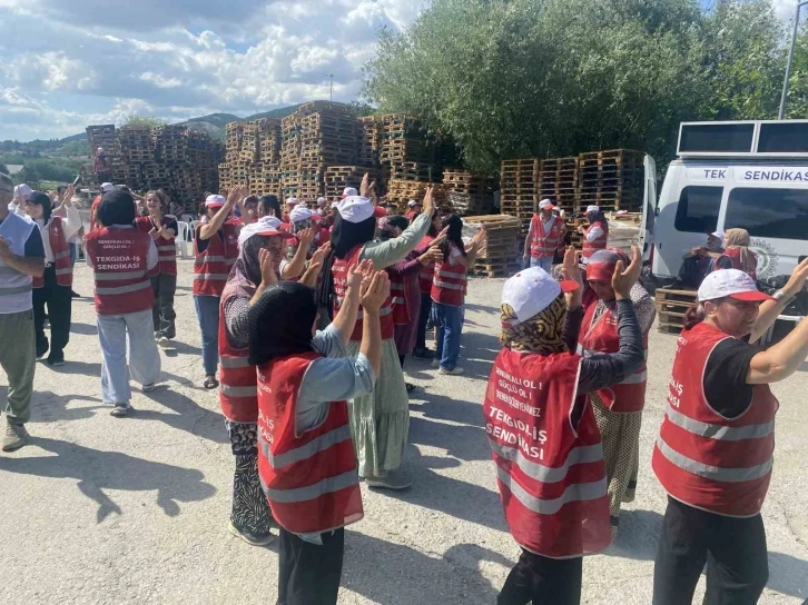 Polonez Gıda işçileri 14 gündür eylemde