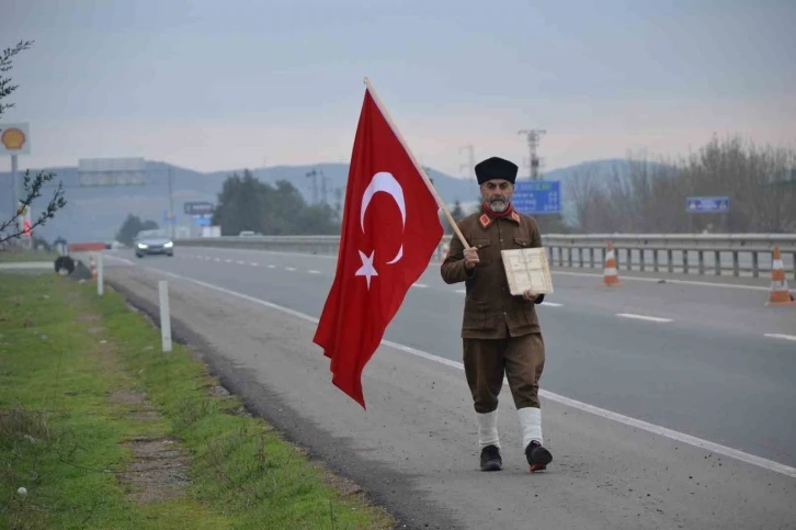 "Torundan Dedeye Vefa Yürüyüşü" Keşan’a ulaştı
