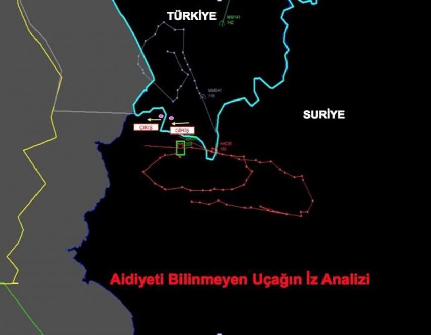 İşte düşürülen uçağın iz analizi!